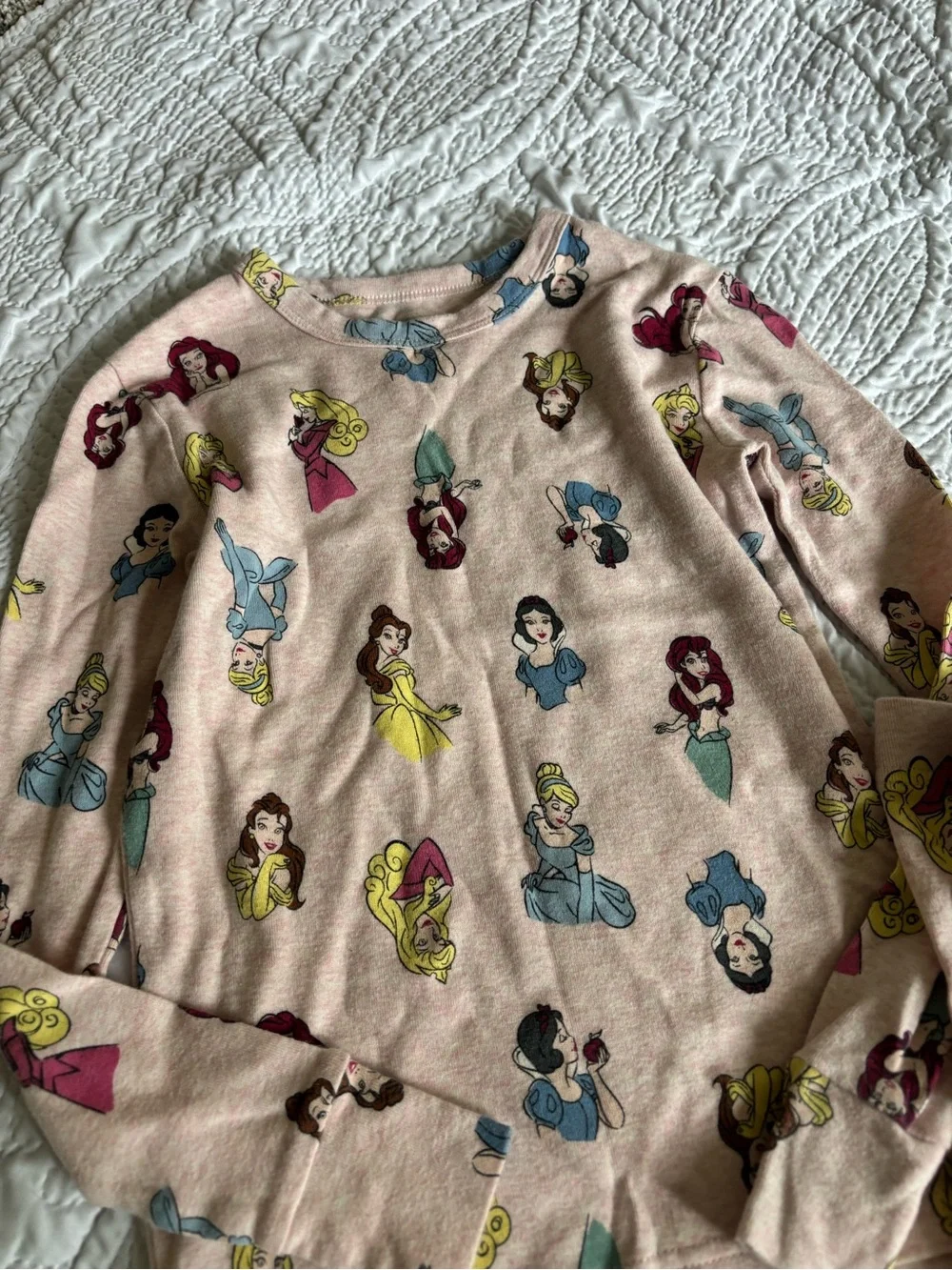GAP x Disney Light Pink Princess Character Pajama Set